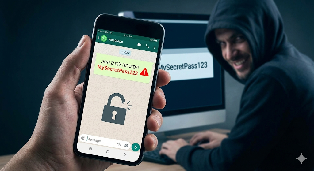 “תשלח לי בוואטסאפ רגע את הסיסמה”: הטעות שהאקרים מחכים לה (והפתרון החינמי שכבר יש לכם בג’ימייל)